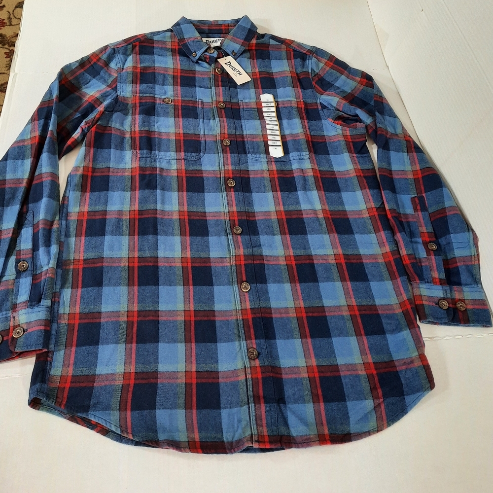 Duluth Plaid Slim Fit Free Swingin Flannel Shirt - Picture 2 of 5